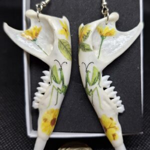 Earrings - Decorated Wallaby Jaws